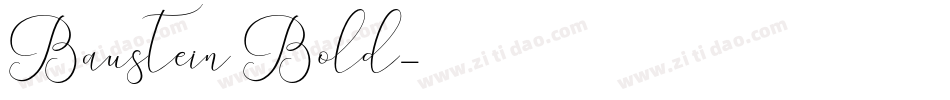 Baustein Bold字体转换